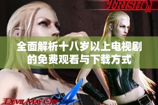 全面解析十八岁以上电视剧的免费观看与下载方式