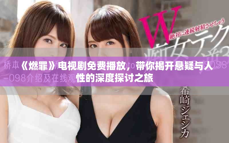 《燃罪》电视剧免费播放，带你揭开悬疑与人性的深度探讨之旅