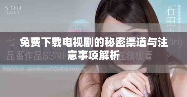 免费下载电视剧的秘密渠道与注意事项解析