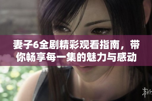 妻子6全剧精彩观看指南，带你畅享每一集的魅力与感动