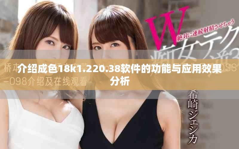 介绍成色18k1.220.38软件的功能与应用效果分析