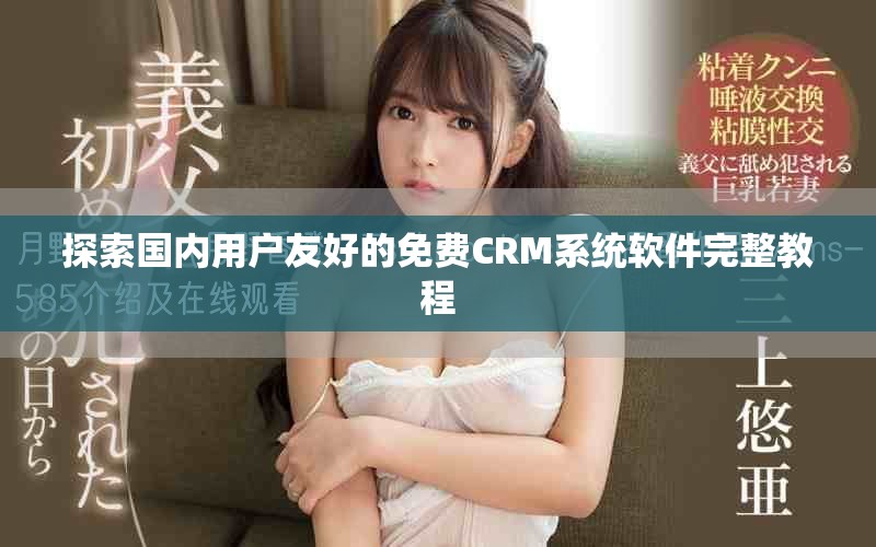 探索国内用户友好的免费CRM系统软件完整教程