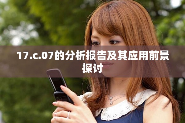17.c.07的分析报告及其应用前景探讨