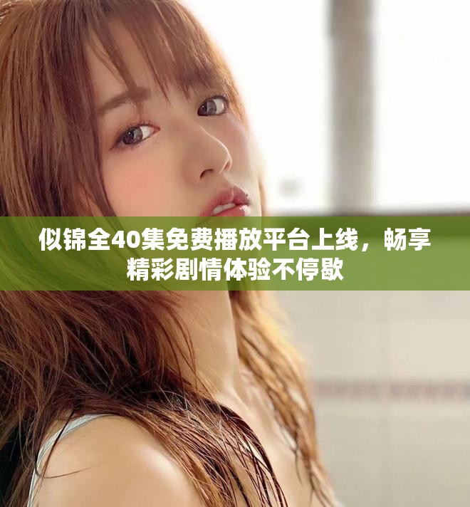 似锦全40集免费播放平台上线，畅享精彩剧情体验不停歇