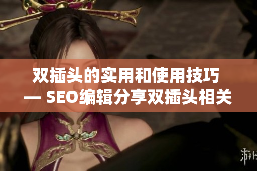 双插头的实用和使用技巧 — SEO编辑分享双插头相关知识