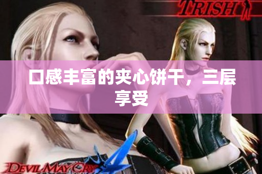 口感丰富的夹心饼干，三层享受