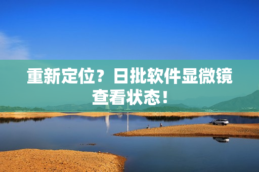 重新定位？日批软件显微镜查看状态！