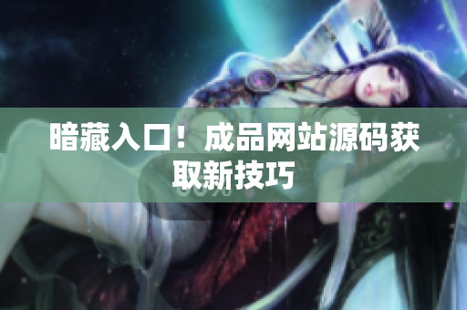 暗藏入口！成品网站源码获取新技巧