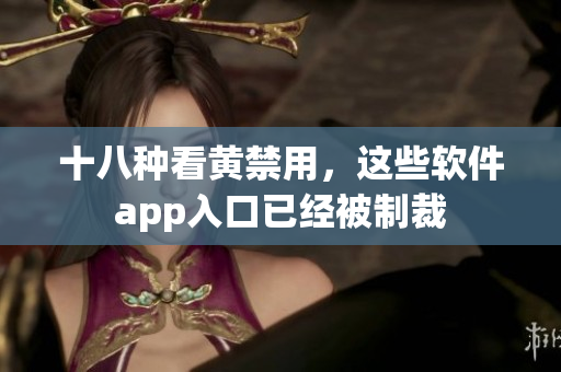 十八种看黄禁用，这些软件app入口已经被制裁