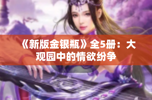 《新版金银瓶》全5册：大观园中的情欲纷争