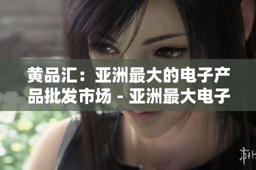 黄品汇：亚洲最大的电子产品批发市场 - 亚洲最大电子产品批发市场：黄品汇