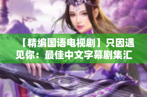 【精编国语电视剧】只因遇见你：最佳中文字幕剧集汇总