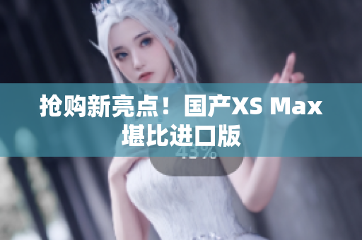 抢购新亮点！国产XS Max堪比进口版