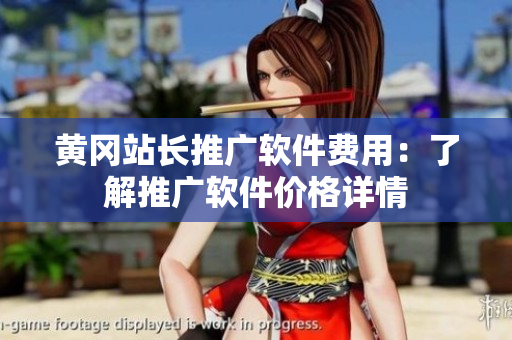 黄冈站长推广软件费用：了解推广软件价格详情