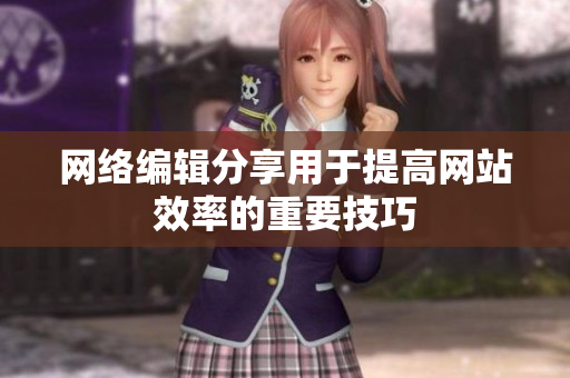 网络编辑分享用于提高网站效率的重要技巧