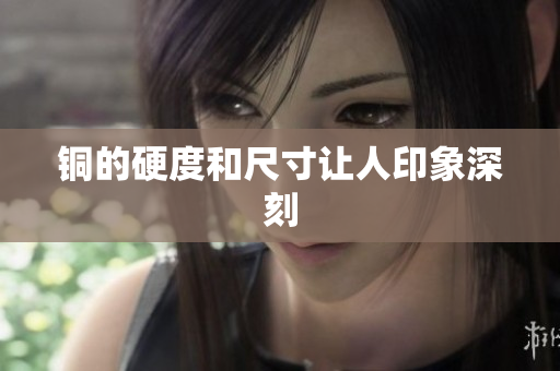 铜的硬度和尺寸让人印象深刻