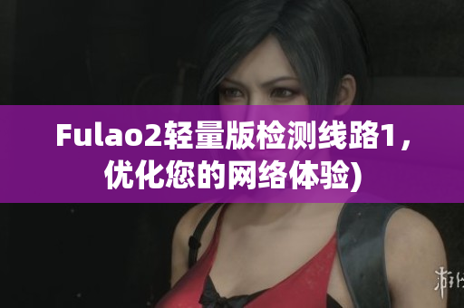 Fulao2轻量版检测线路1，优化您的网络体验)
