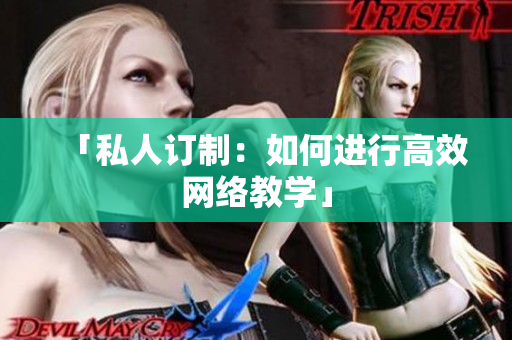 「私人订制：如何进行高效网络教学」