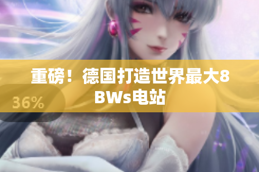 重磅！德国打造世界最大8BWs电站
