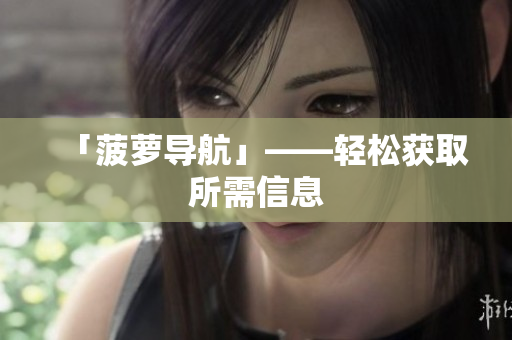 「菠萝导航」——轻松获取所需信息