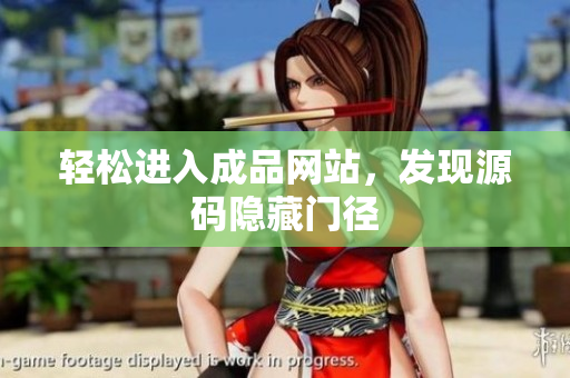 轻松进入成品网站，发现源码隐藏门径