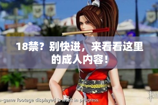 18禁？别快进，来看看这里的成人内容！