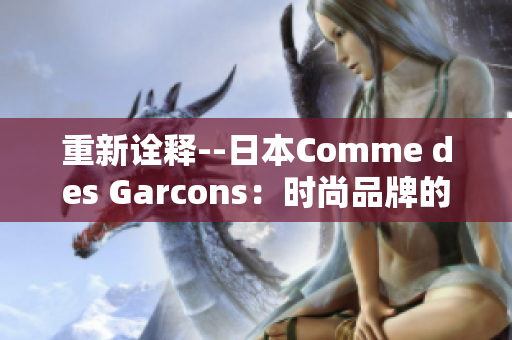 重新诠释--日本Comme des Garcons：时尚品牌的前沿故事