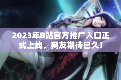 2023年B站官方推广入口正式上线，网友期待已久！