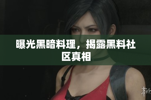 曝光黑暗料理，揭露黑料社区真相