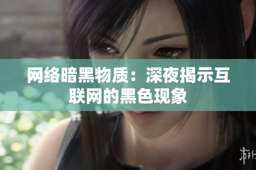 网络暗黑物质：深夜揭示互联网的黑色现象