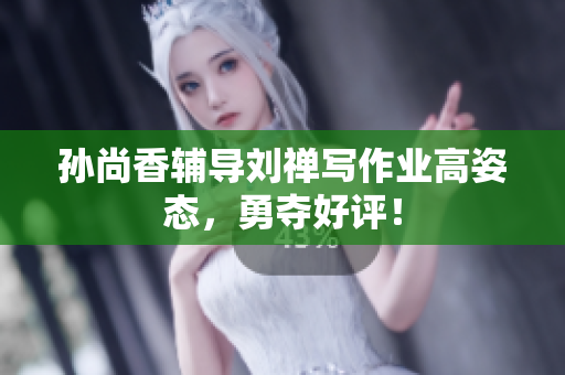 孙尚香辅导刘禅写作业高姿态，勇夺好评！