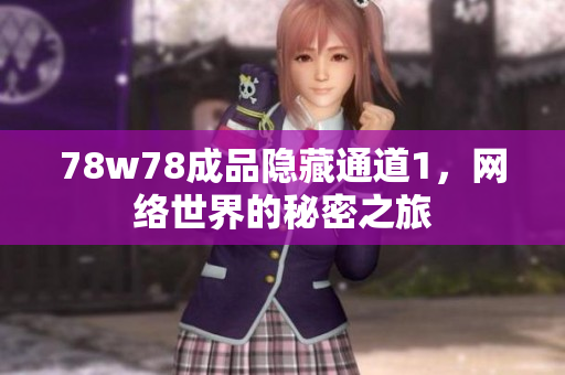 78w78成品隐藏通道1，网络世界的秘密之旅