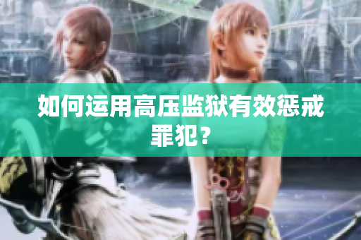 如何运用高压监狱有效惩戒罪犯？