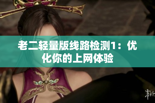 老二轻量版线路检测1：优化你的上网体验