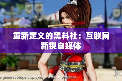 重新定义的黑料社：互联网新锐自媒体
