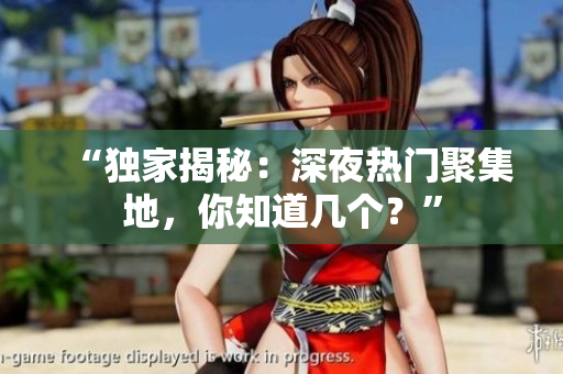 “独家揭秘：深夜热门聚集地，你知道几个？”