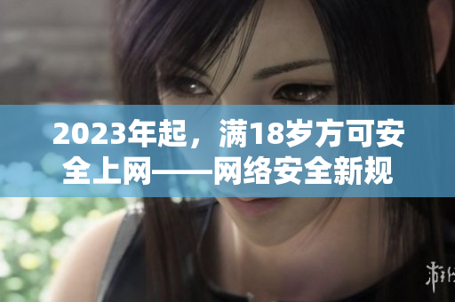 2023年起，满18岁方可安全上网——网络安全新规