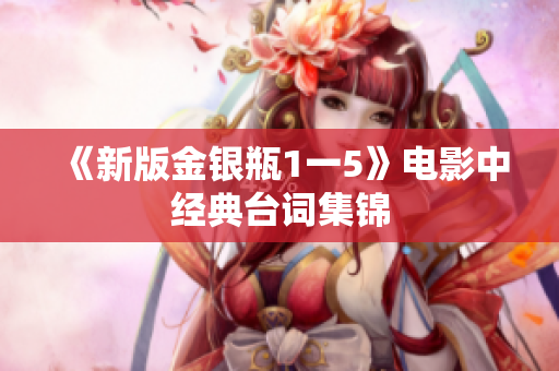 《新版金银瓶1一5》电影中经典台词集锦