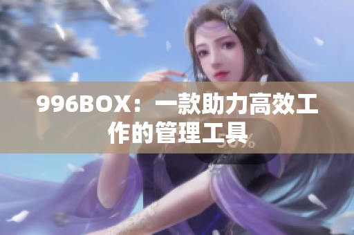 996BOX：一款助力高效工作的管理工具