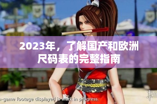 2023年，了解国产和欧洲尺码表的完整指南
