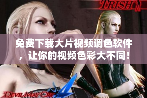 免费下载大片视频调色软件，让你的视频色彩大不同！