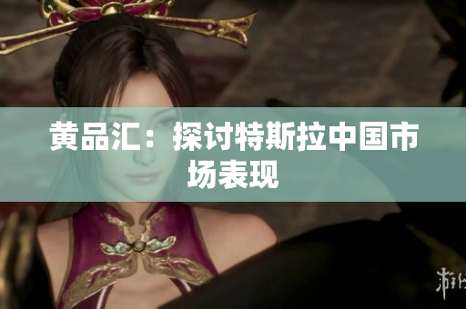 黄品汇：探讨特斯拉中国市场表现