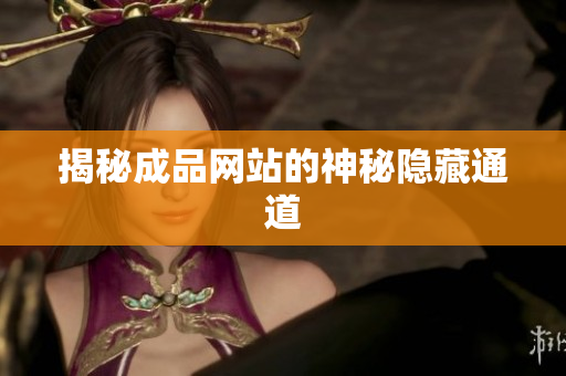 揭秘成品网站的神秘隐藏通道