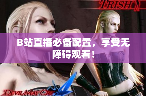 B站直播必备配置，享受无障碍观看！