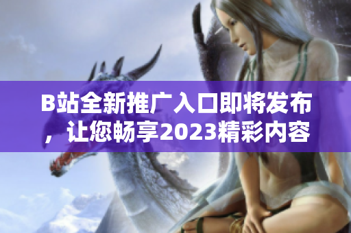 B站全新推广入口即将发布，让您畅享2023精彩内容