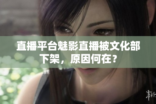 直播平台魅影直播被文化部下架，原因何在？