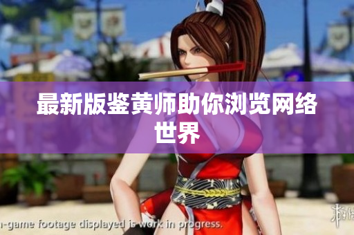 最新版鉴黄师助你浏览网络世界