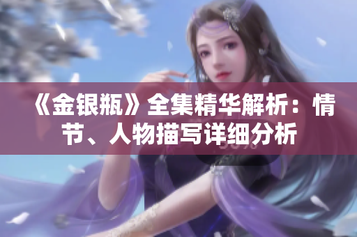 《金银瓶》全集精华解析：情节、人物描写详细分析
