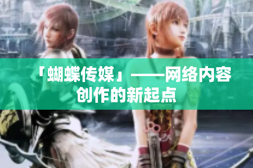 「蝴蝶传媒」——网络内容创作的新起点
