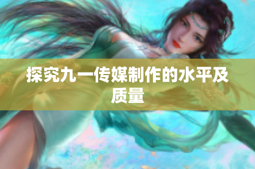 探究九一传媒制作的水平及质量